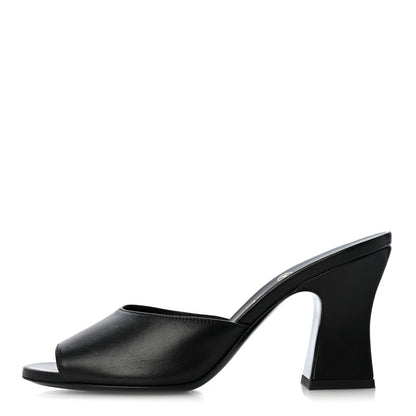 Chanel Lambskin CC Chain Mules 36.5 Black 1 of 9