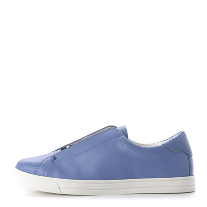 Fendi Vitello FF Rockoclick Slip On Sneakers 39 Blue 1 of 9