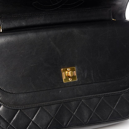 Chanel Lambskin Quilted Small Double Flap Black 7 of 11