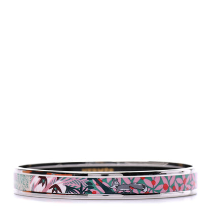 Hermes Enamel Dans un Jardin Anglais Printed Bracelet 62 Baroque 1 of 6