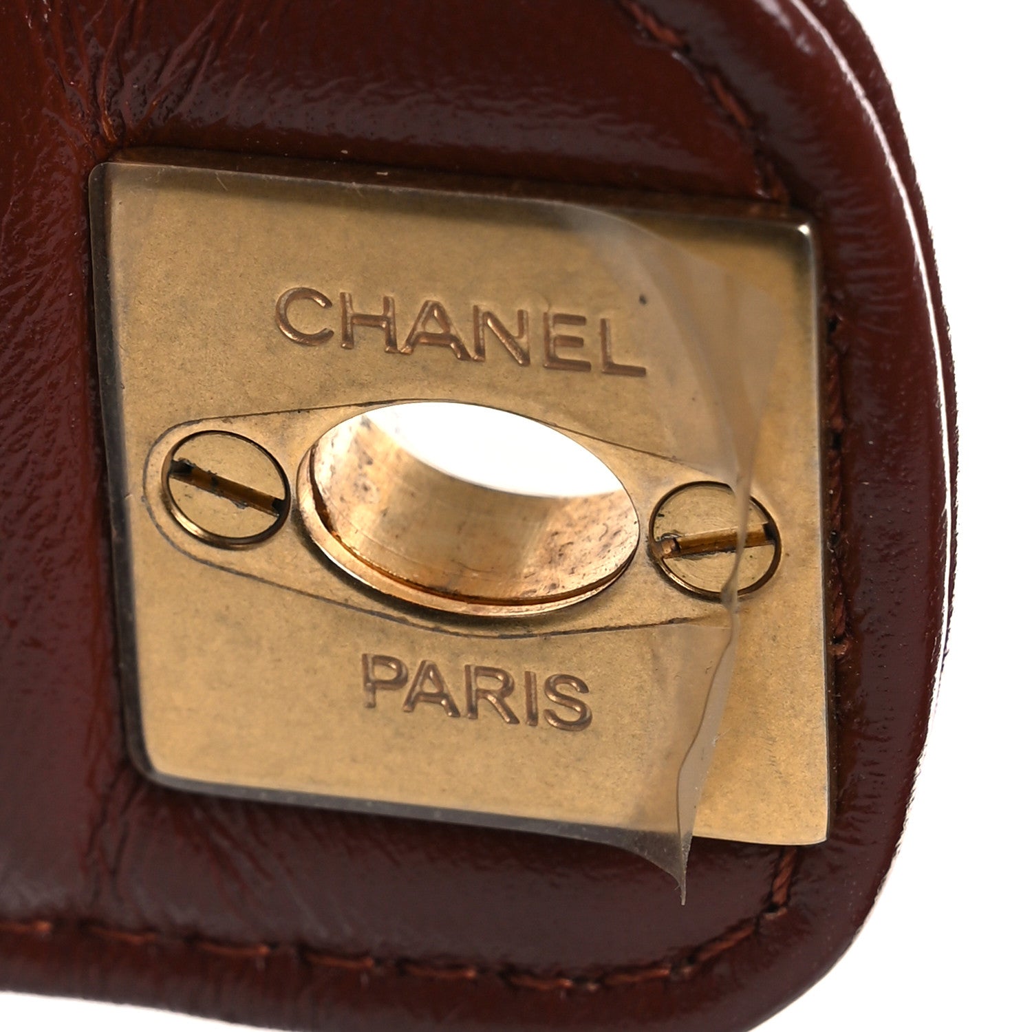 Chanel Shiny Lambskin Quilted Mini Cocodoc Top Handle Bag Brown 7 of 12