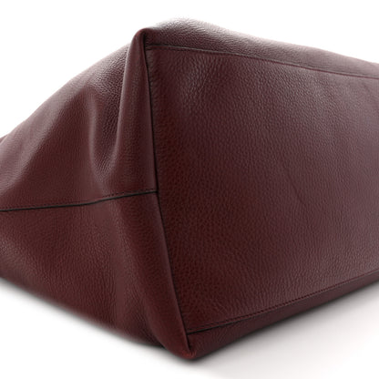 Gucci Grained Calfskin Duffle Bag Burgundy 17 of 27