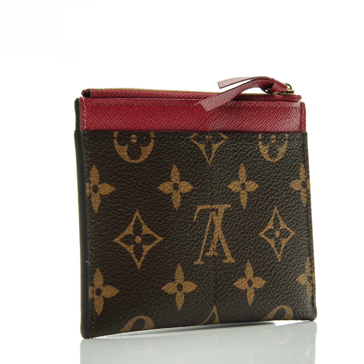 Monogram Zipped Card Holder