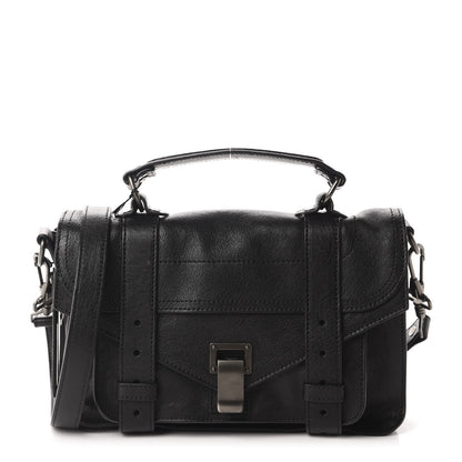 Proenza Schouler Lambskin Tiny PS1 Satchel Black 1 of 11