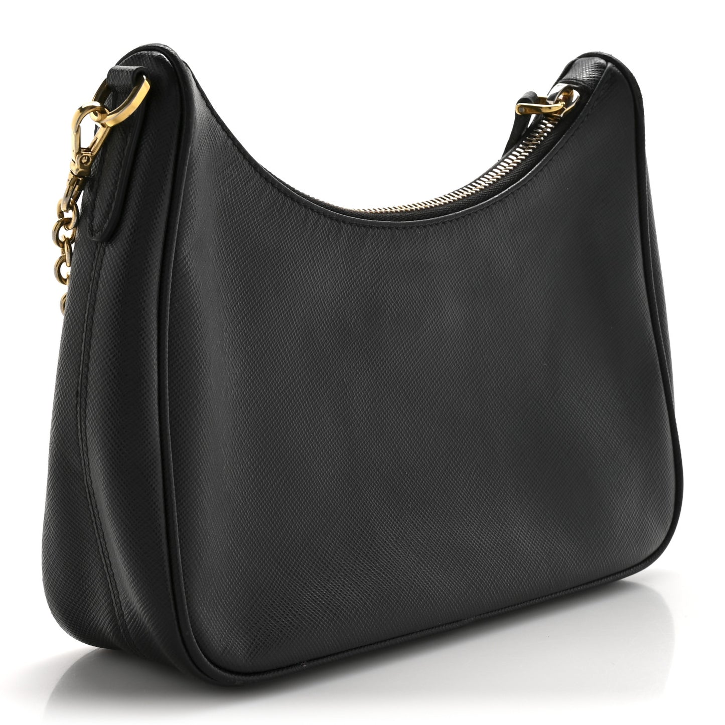 Saffiano Lux Re-Edition 2005 Shoulder Bag Black