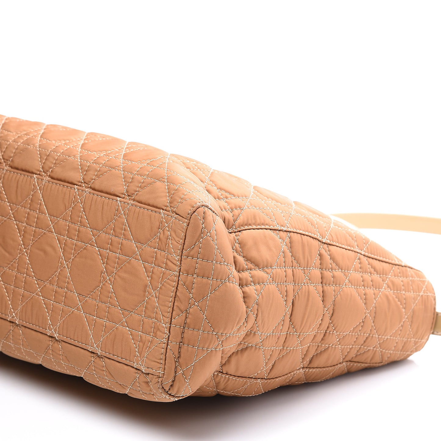 Nylon Cannage Large Lady Dior Beige