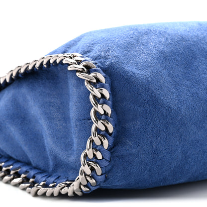 Stella McCartney Shaggy Deer Mini Falabella Fold Over Tote Blue 8 of 10
