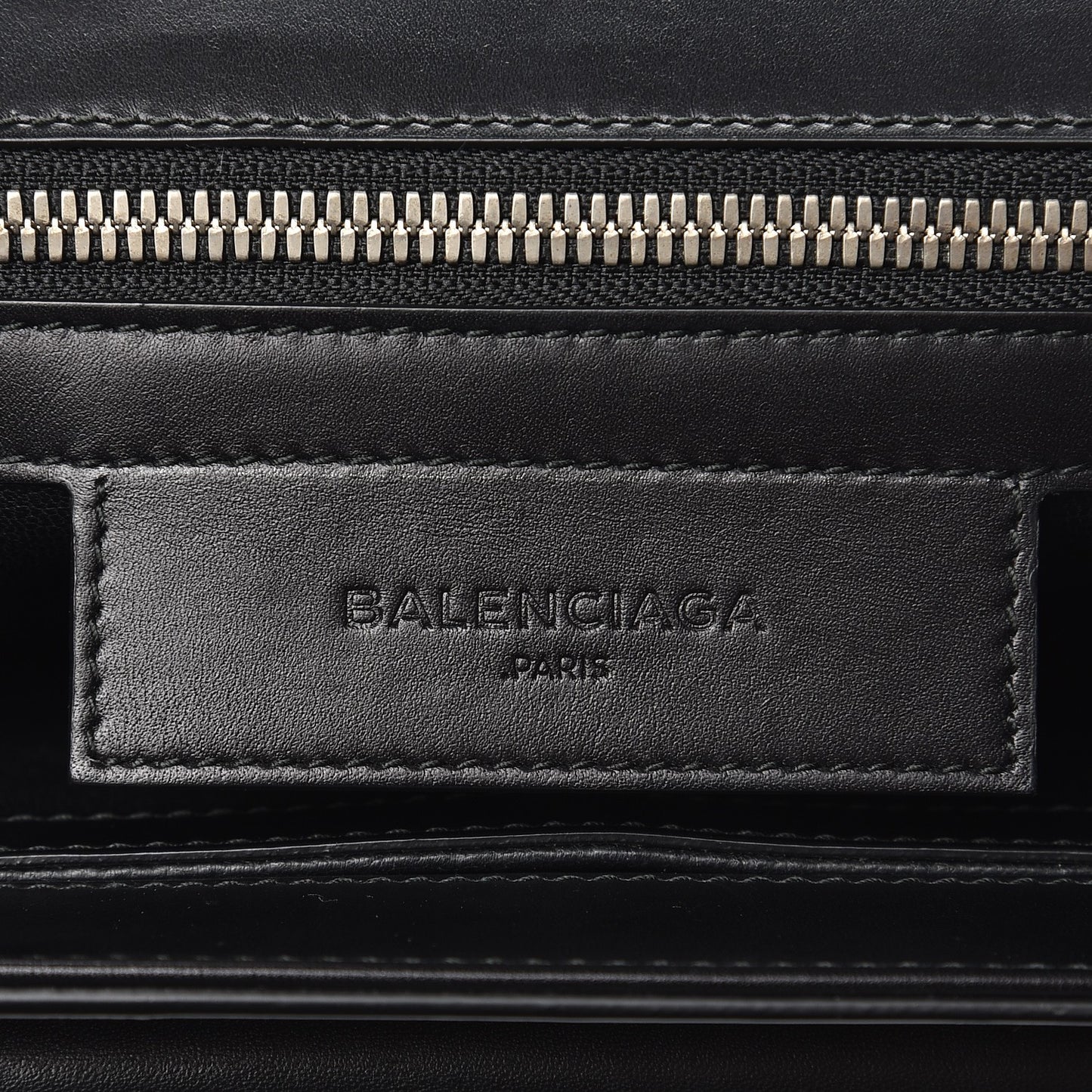 Calfskin Bal58 Shoulder Bag Black
