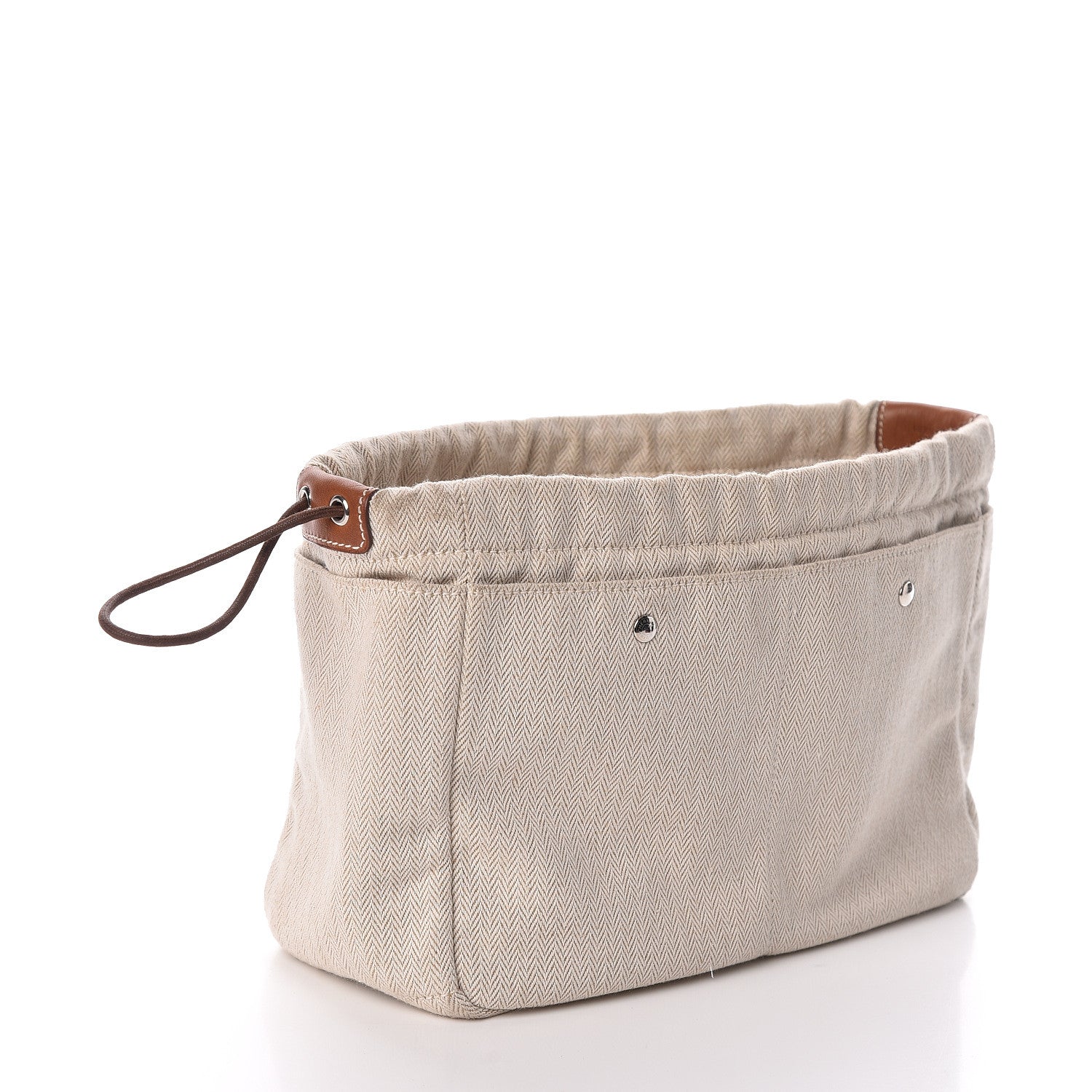 Hermes Canvas Barenia Fourbi 25 MM Pouch Naturel Fauve 4 of 9