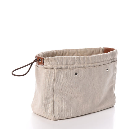 Hermes Canvas Barenia Fourbi 25 MM Pouch Naturel Fauve 4 of 9