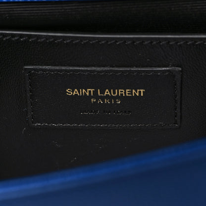 Saint Laurent Grain De Poudre Classic Monogram Cassandre Clutch Blue Majorelle 6 of 10