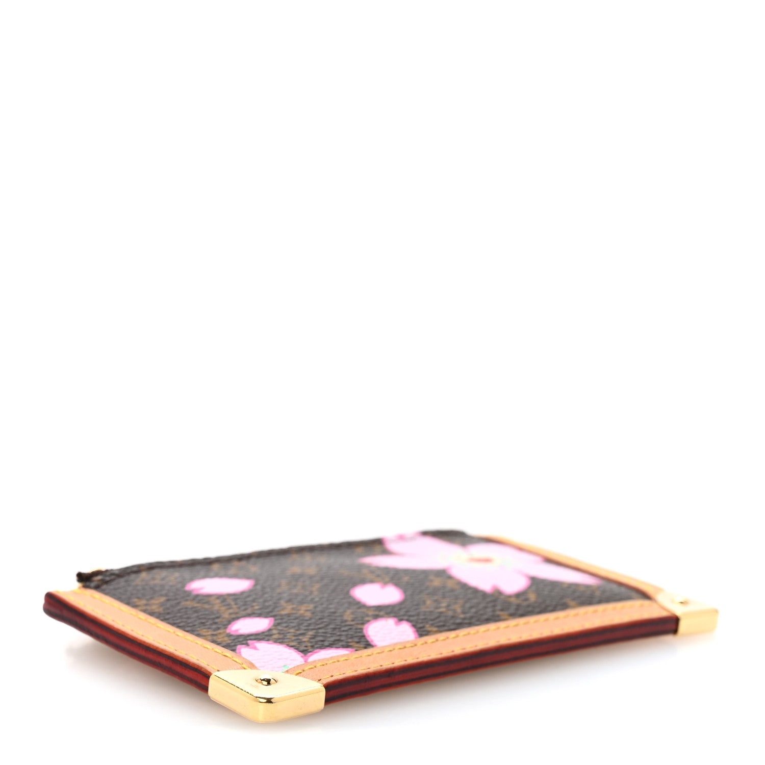 Louis Vuitton Monogram Cherry Blossom Key Pouch Brown 4 of 8