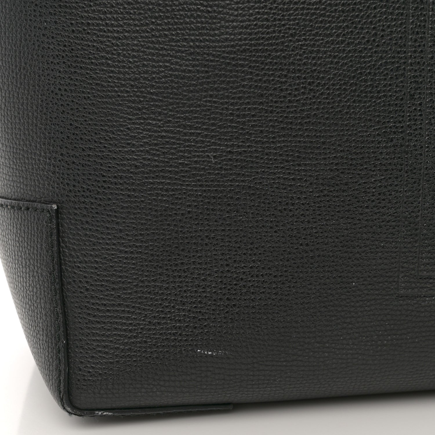 Burberry Calfskin TB Motif Embossed Medium Tote Black 10 of 11