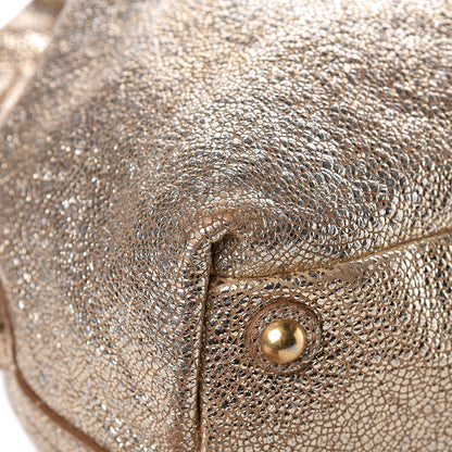 Saint Laurent Volcano Crackled Calfskin Medium Easy Y Bag Gold 29 of 30