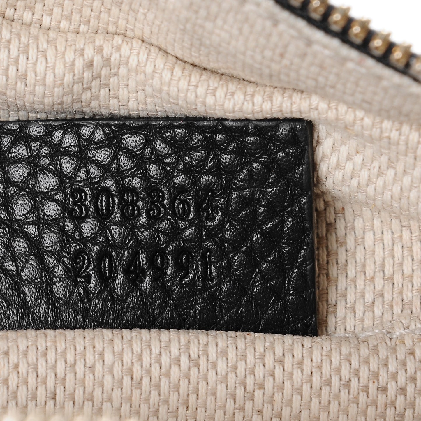 Pebbled Calfskin Small Soho Disco Bag Black
