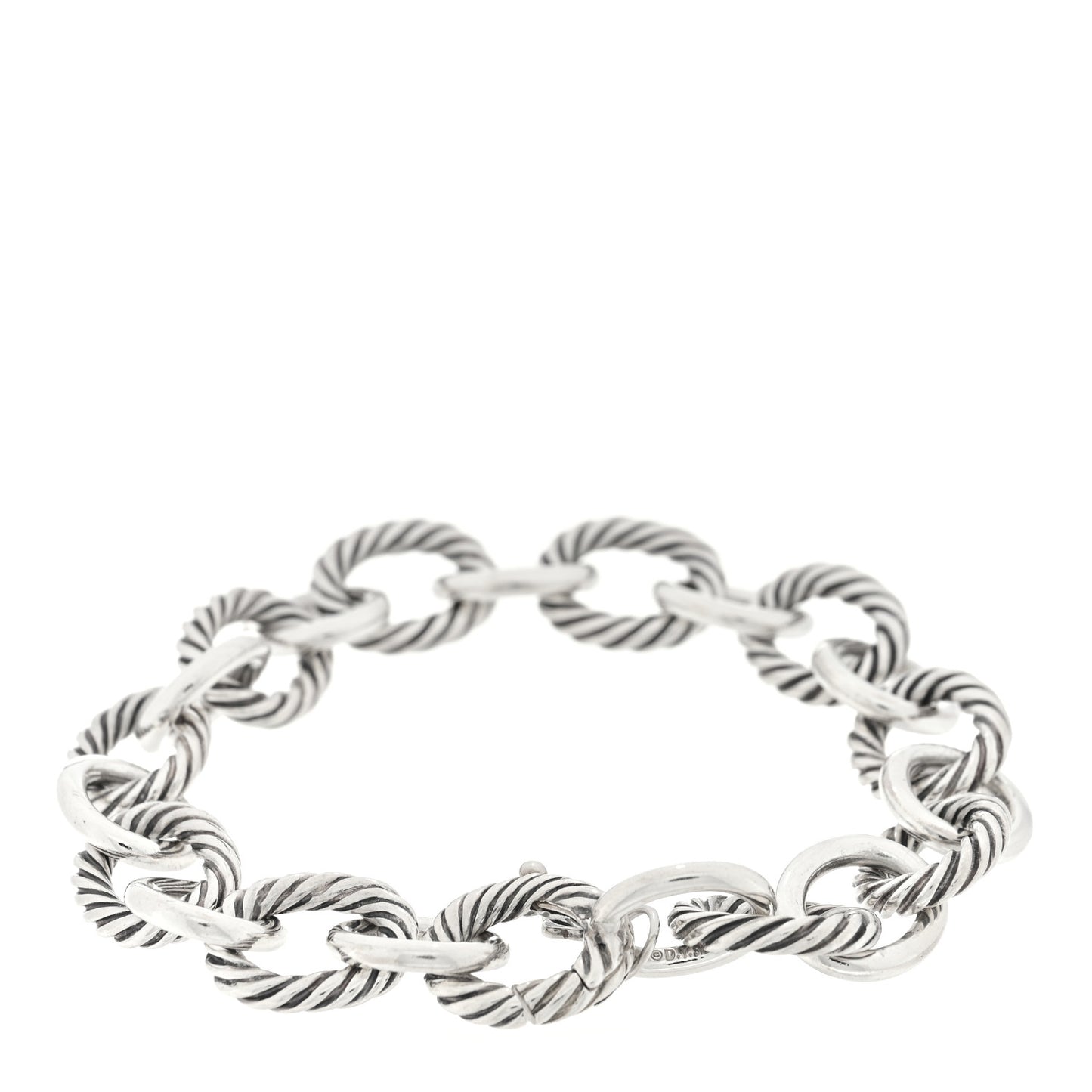 Sterling Silver 12mm Large Oval Link Bracelet