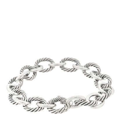 David Yurman Sterling Silver 12mm Large Oval Link Bracelet 2 of 3