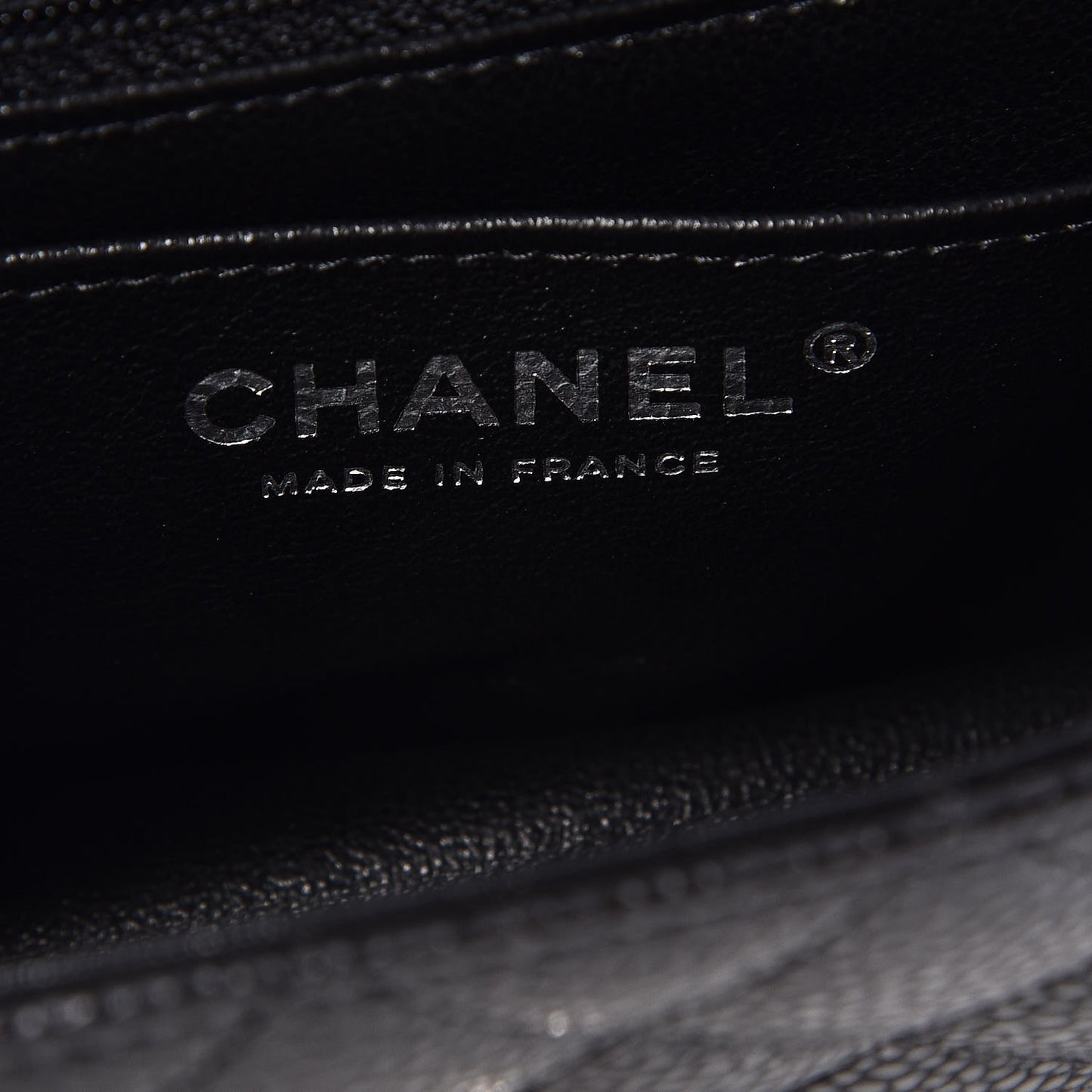 Caviar Quilted Mini Rectangular Flap Black