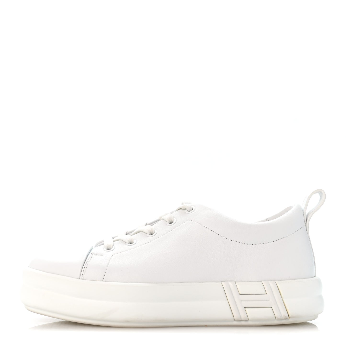 Calfskin Womens Happy Sneakers 38 White
