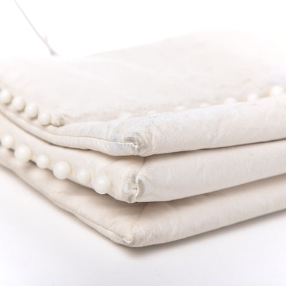 Lanvin Lambskin Quilted Pearl Medium Sugar Flap Shoulder Bag White 7 of 20
