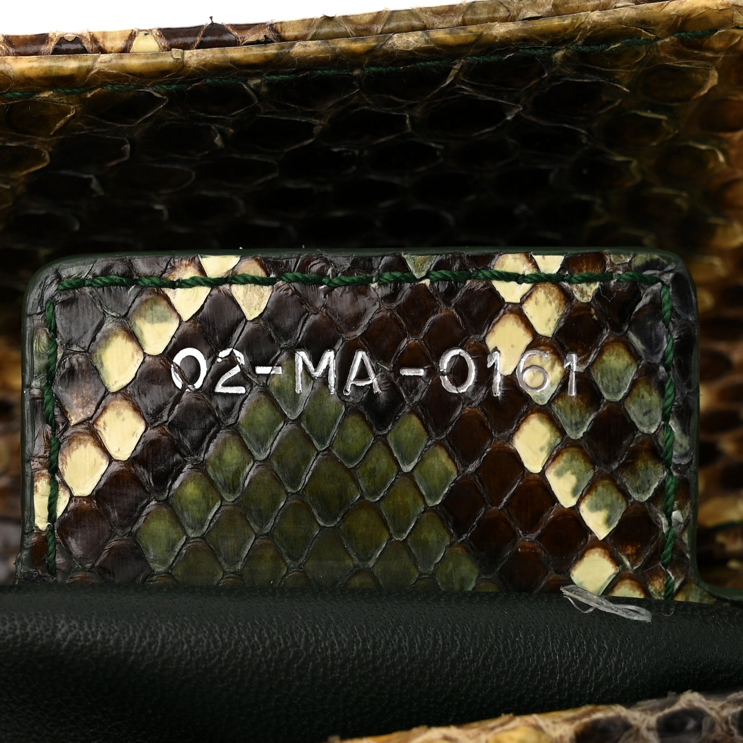 Snakeskin Medium Lady Dior Brown Multicolor
