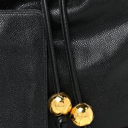 Chanel Caviar CC Drawstring Shoulder Bag Black 9 of 12