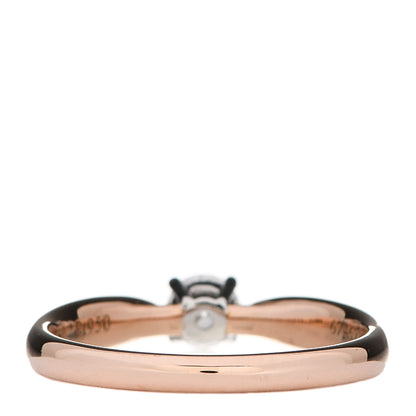 Tiffany 18K Rose Gold Platinum Diamond .27ct Harmony Solitaire Engagement Ring 52 6 4 of 7