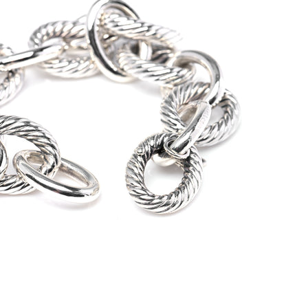 David Yurman Sterling Silver 17mm Extra Large Oval Link Bracelet 6 of 7