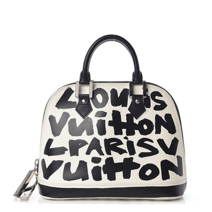 Louis Vuitton Graffiti Alma MM Black 1 of 8