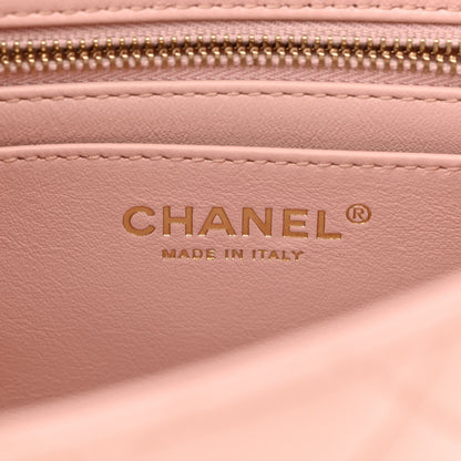 Chanel Lambskin Quilted Mini Sweet Camellia Flap Light Pink 6 of 10