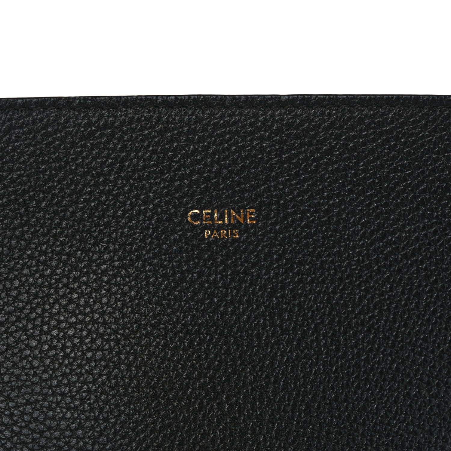 Celine Soft Grained Calfskin Medium Belt Cabas Phantom Black 6 of 10