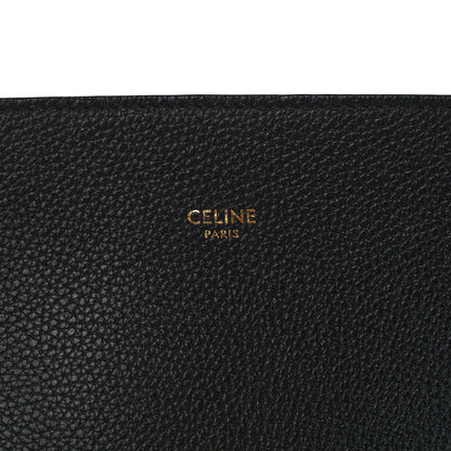 Celine Soft Grained Calfskin Medium Belt Cabas Phantom Black 6 of 10