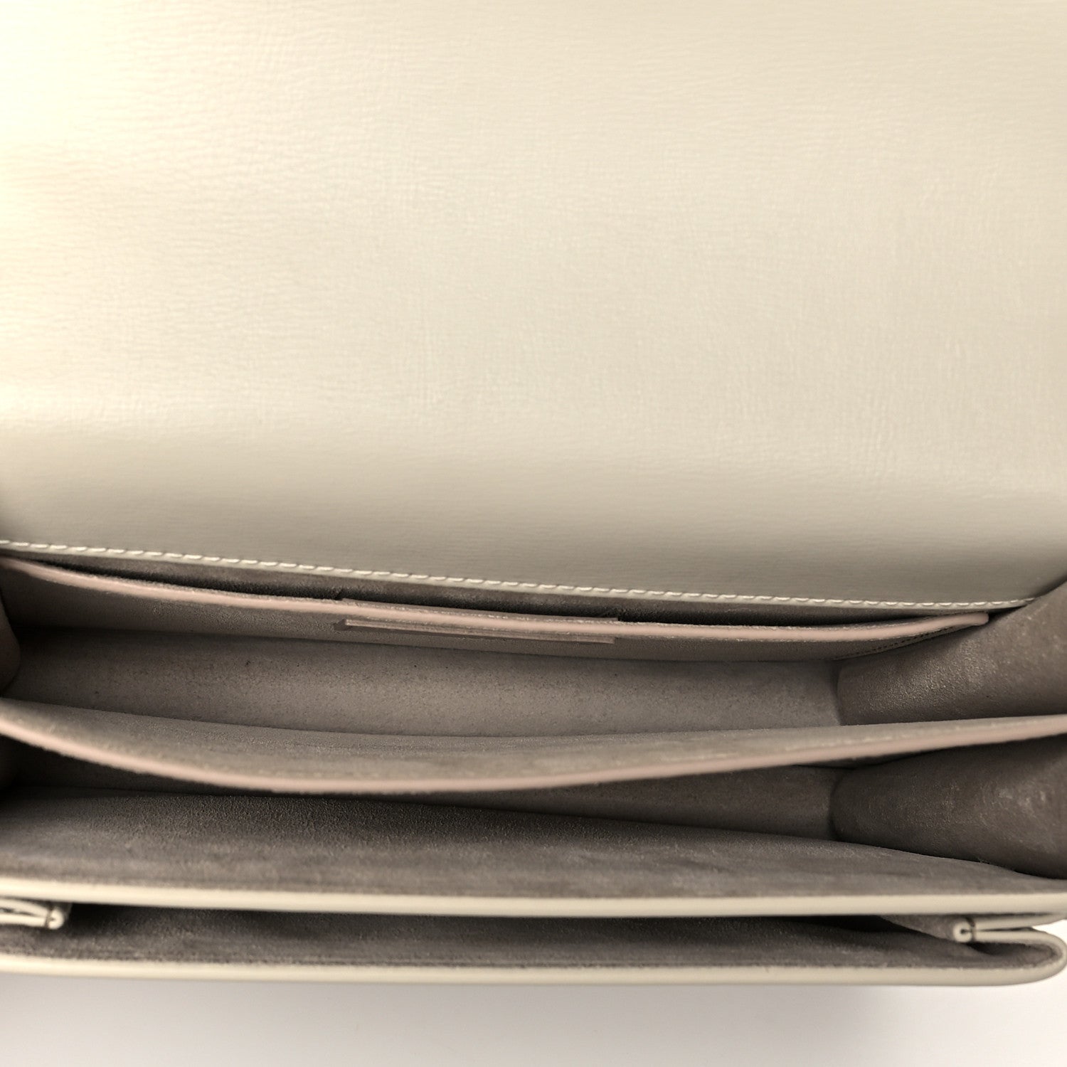 Saint Laurent Calfskin Medium Monogram Sunset Blanc Vintage 5 of 9
