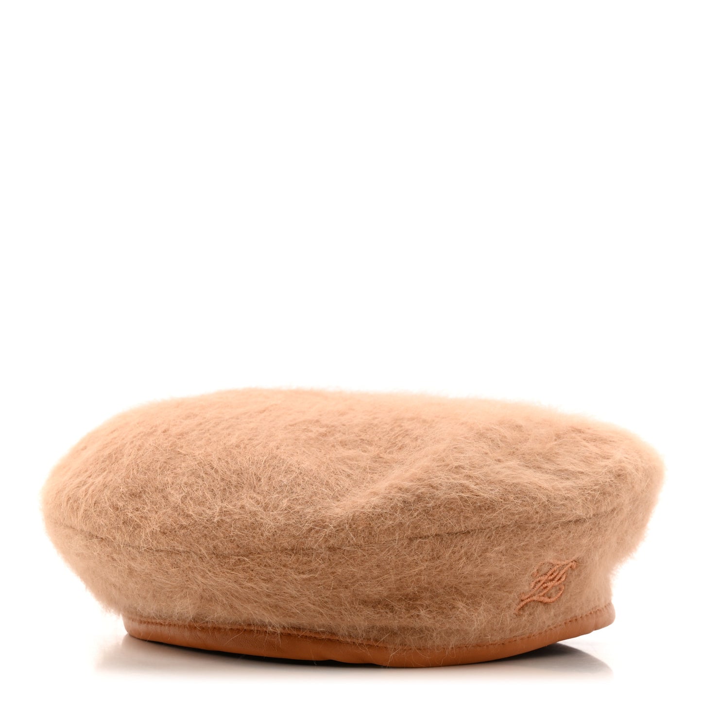 Rabbit Felt Angora Wool Beret S Camel