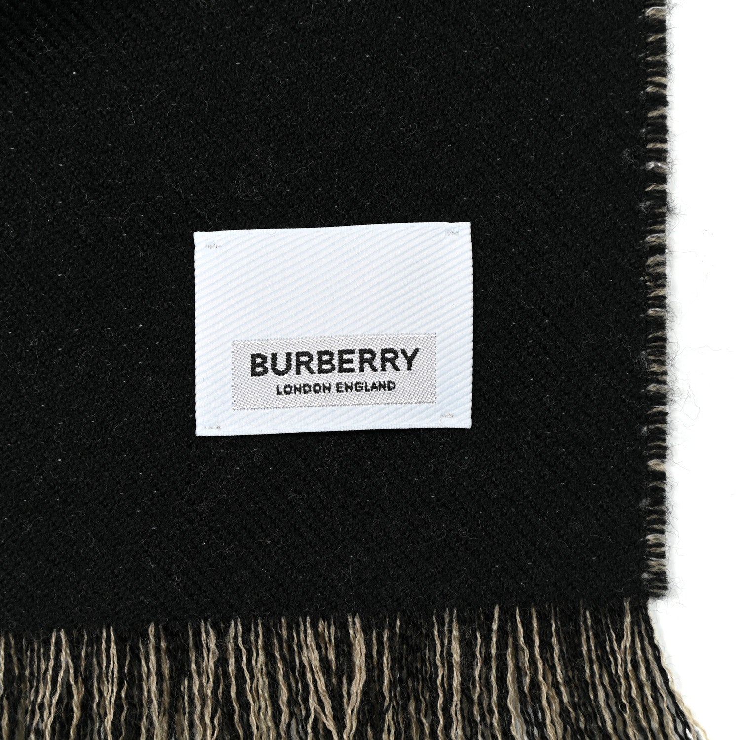 Burberry Wool Jacquard Logo Scarf Archive Beige 3 of 4