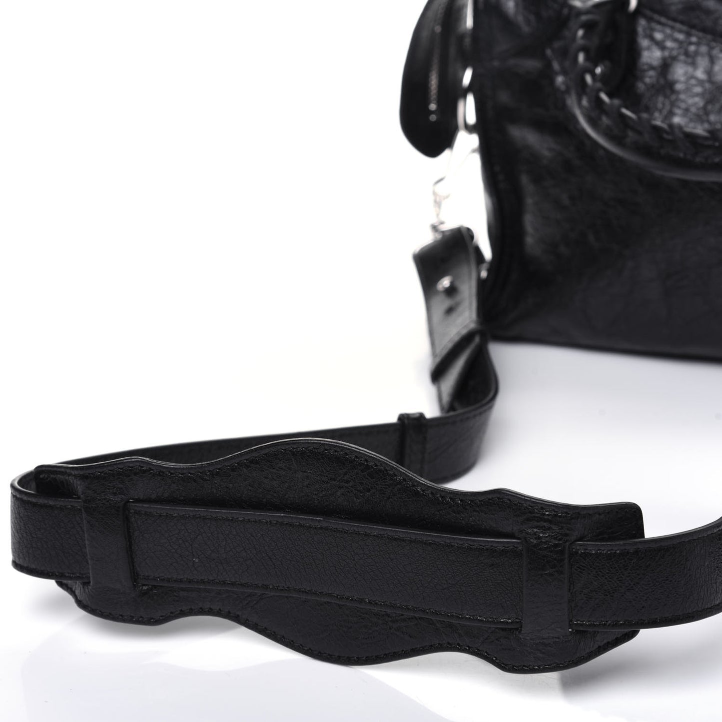 Agneau Classic Silver Hardware Mini City Black