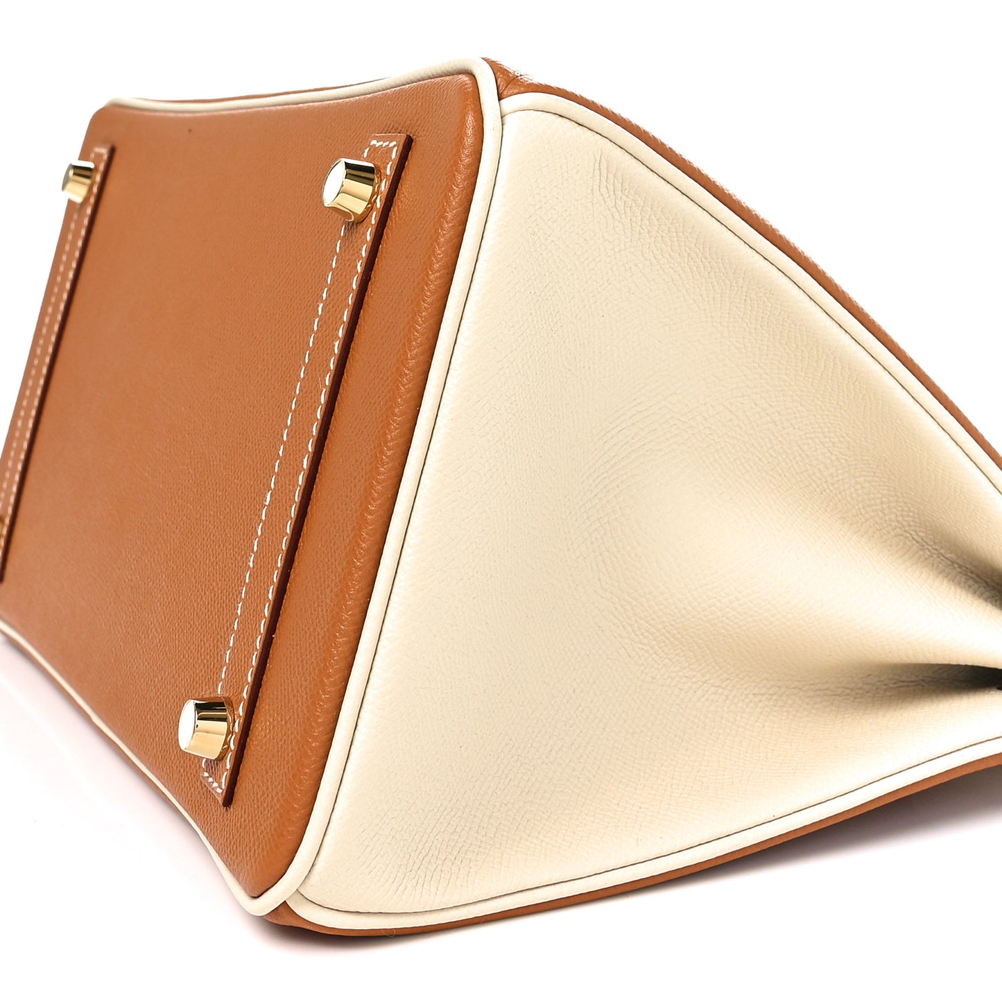 Epsom Horseshoe Birkin 30 Gold Craie