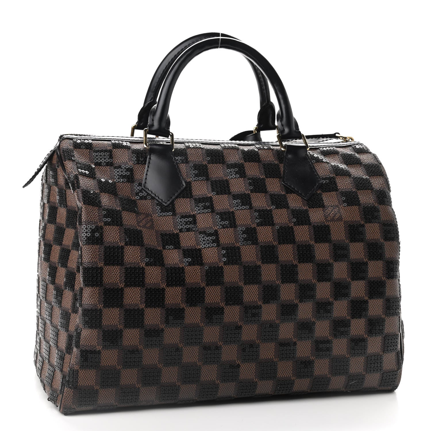 Louis Vuitton Damier Paillettes Speedy 30 Black 3 of 11