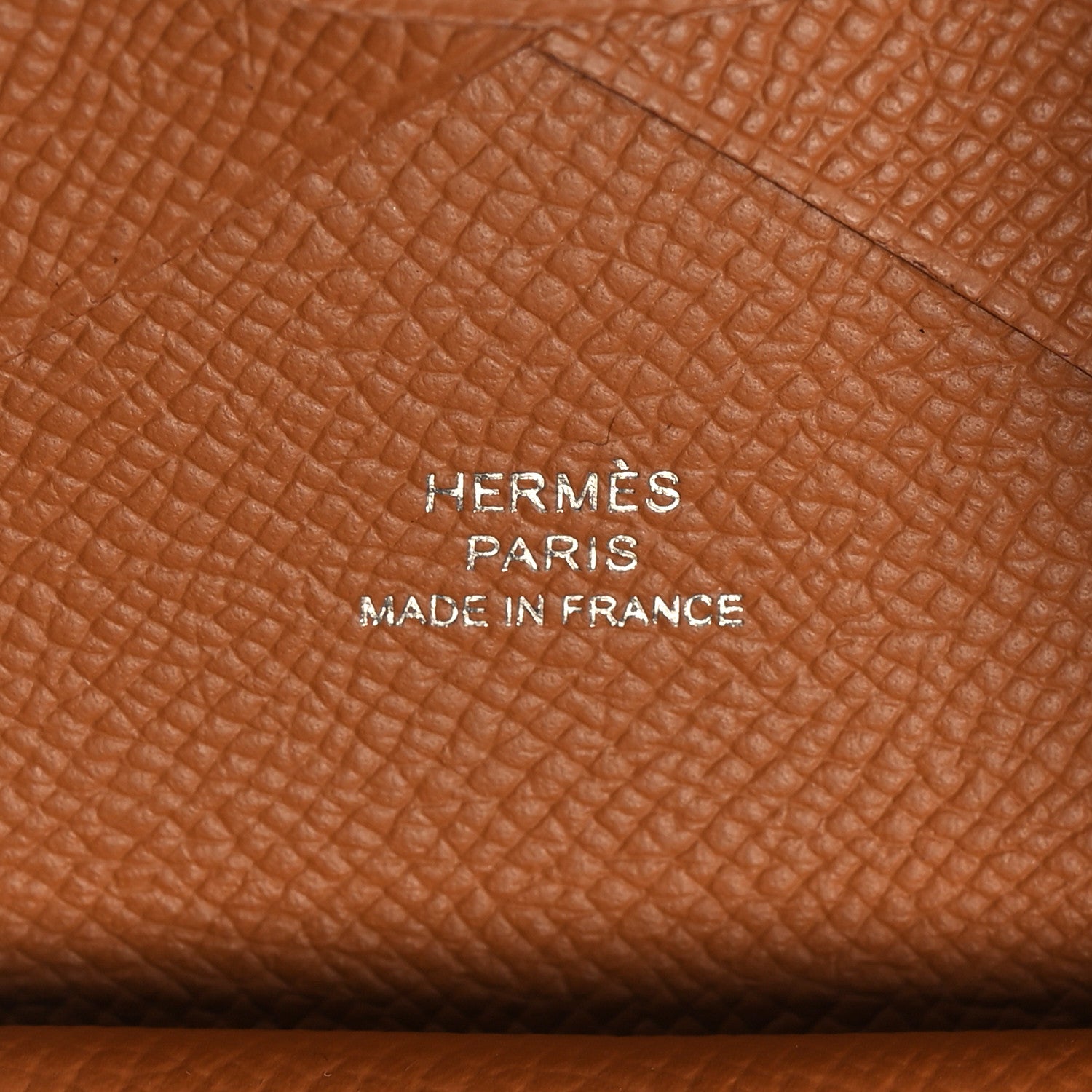 Hermes Epsom Calvi Duo Card Case Gold 7 of 8