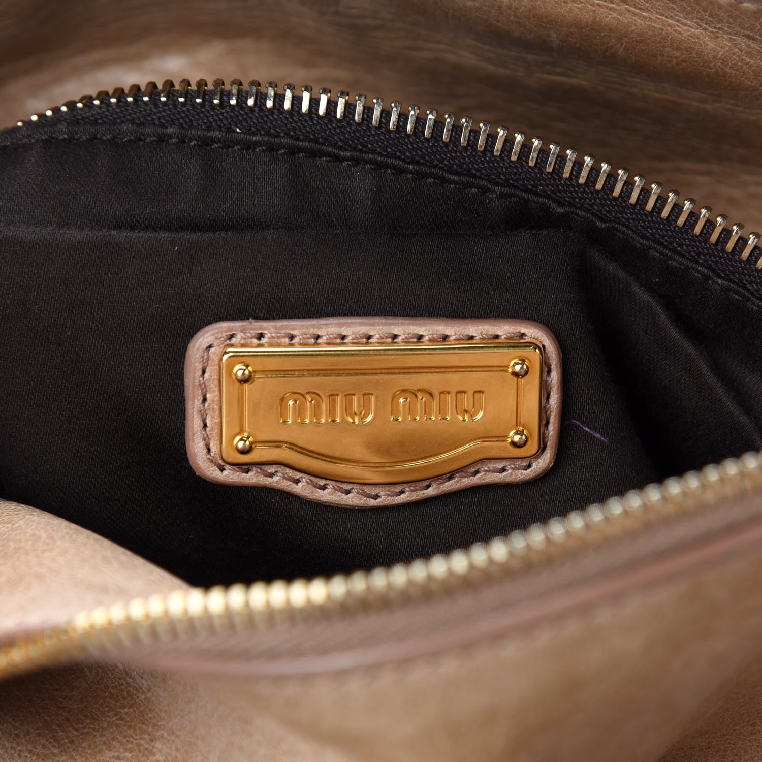 Miu Miu Vitello Lux Medium Bow Bag Cammeo 6 of 13