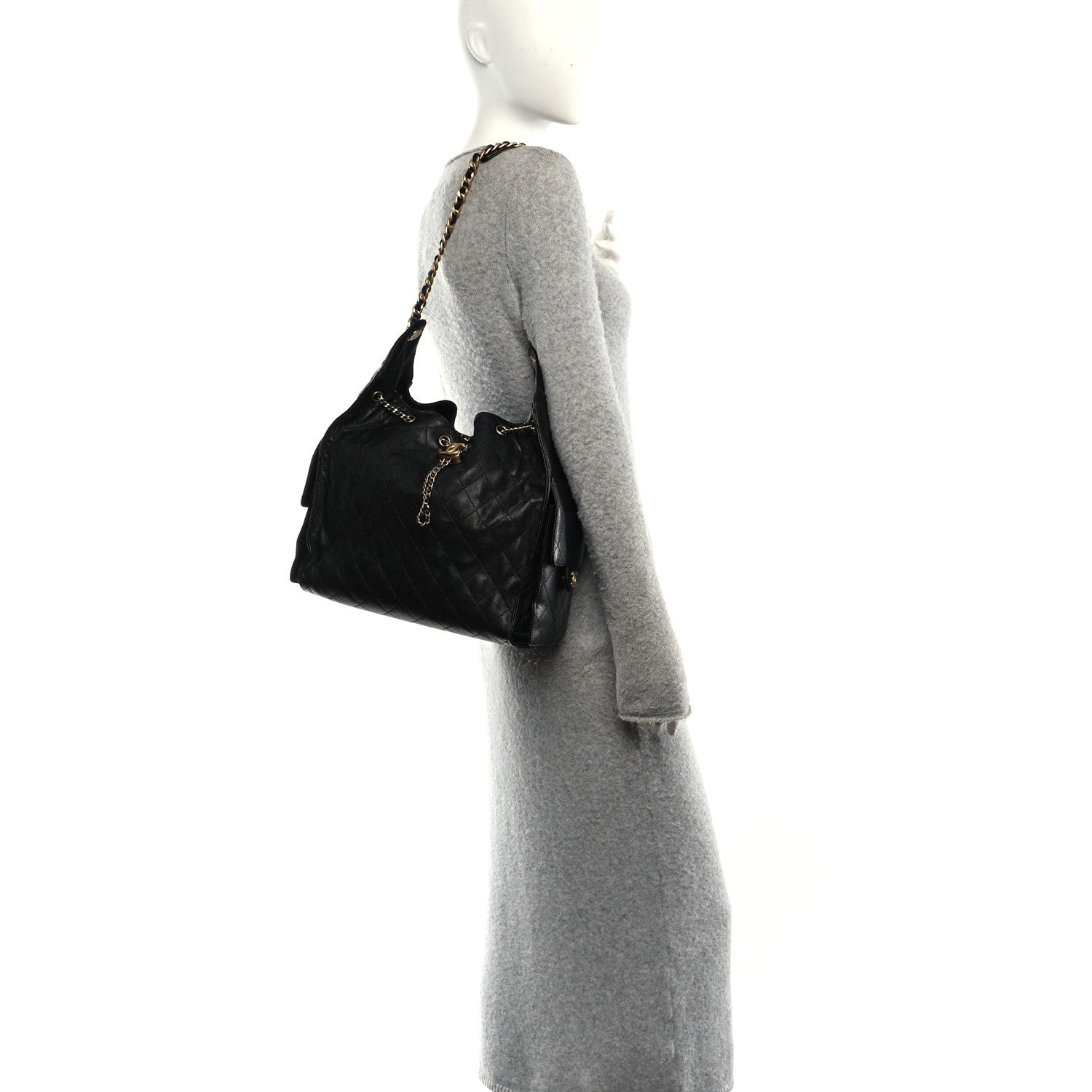 Chanel Caviar Quilted Medium Chanel 25 Handbag Black 2 of 12