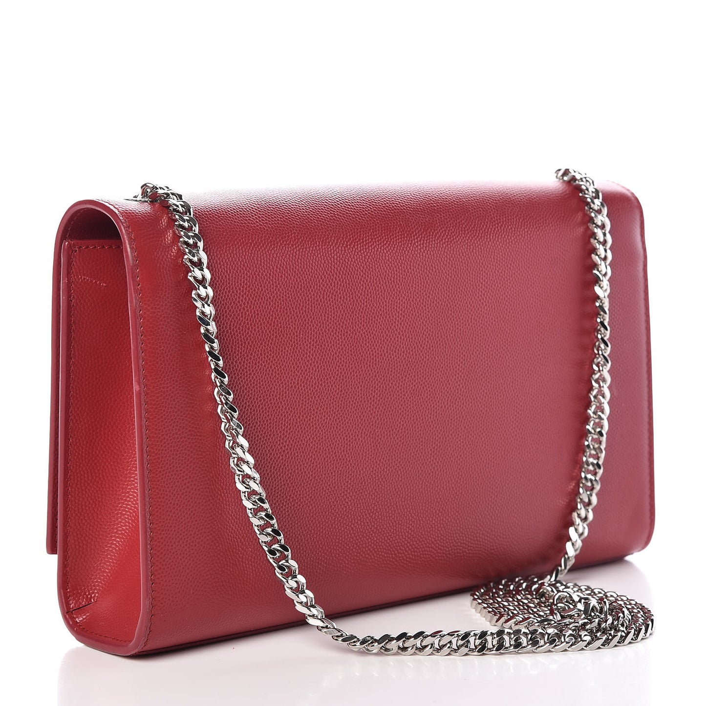 Grain De Poudre Medium Monogram Kate Satchel Red
