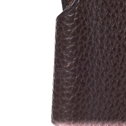 Hermes Togo Ulysse PM Notebook Cover Chocolate 11 of 11