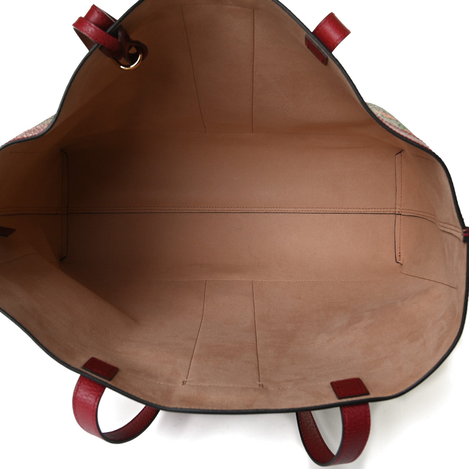 Gucci GG Supreme Monogram Flora Web Large Ophidia Tote Red 5 of 19