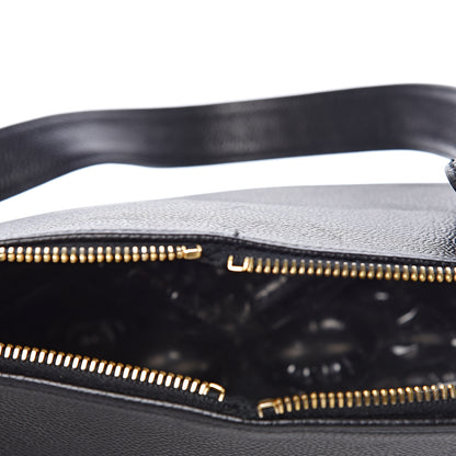 Chanel Caviar Large CC Shoulder Bag Black 17 of 17