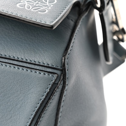 Loewe Calfskin Small Puzzle Bag Stone Blue 10 of 13