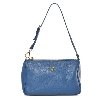 Prada Vitello Daino Pochette Cobalto 1 of 6