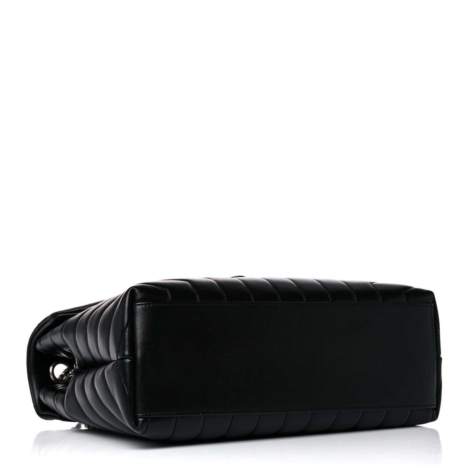 Saint Laurent Calfskin Y Quilted Monogram Medium Loulou Chain Satchel Black 4 of 15