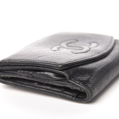 Chanel Caviar Timeless CC Compact French Wallet Black 11 of 20