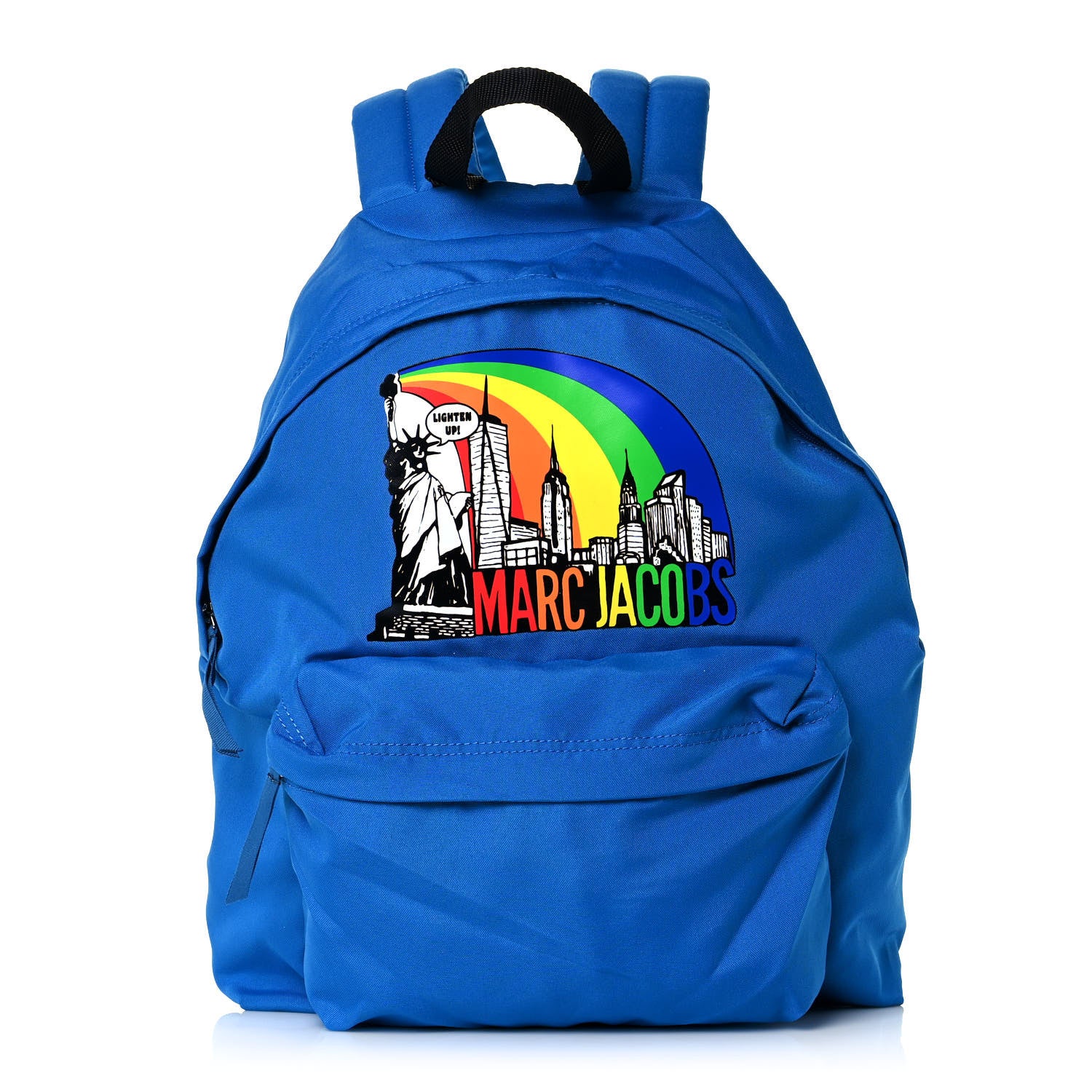 Marc Jacobs Nylon Statue of Liberty Print Backpack Cobalt Blue 1 of 10